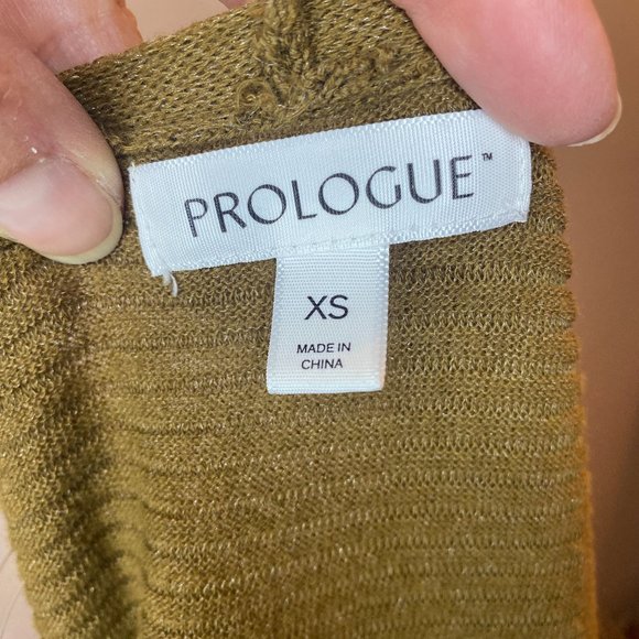 Prologue Womens Brown Long Sleeve Open Front Cardigan Sweater Size XS - Picture 2 of 8